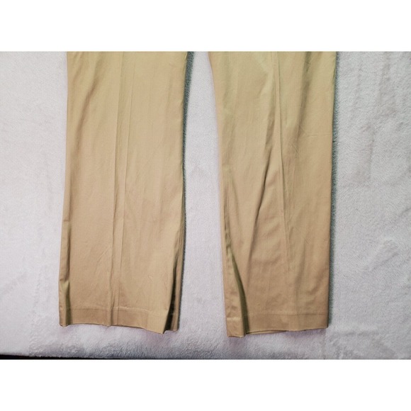 Relativity Dress Pants Women's 16P Gold Cotton Stretch Slash Pocket Straight Leg - Picture 4 of 9